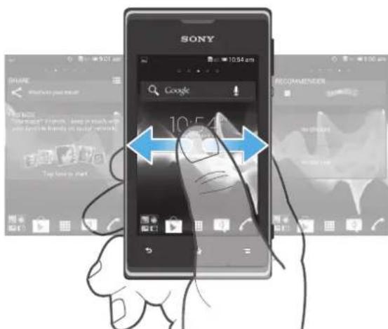 SONY ERICSSON Xperia E dual C1605 - Écran d'accueil - 1