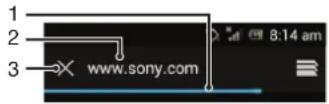 SONY ERICSSON Xperia E dual C1605 - Barre de recherche et d'adresse - 1