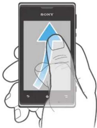 SONY ERICSSON Xperia E dual C1605 - Pour faire défiler - 2