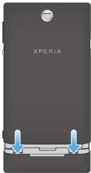 SONY ERICSSON Xperia E dual C1604 - Pour insérer la batterie - 3