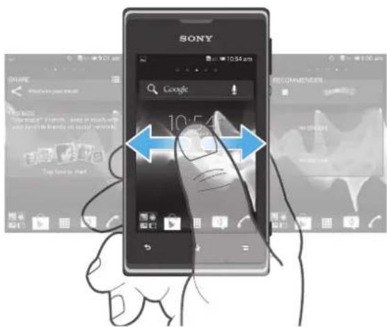 SONY ERICSSON Xperia E dual C1604 - Écran d'accueil - 1