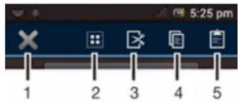 SONY ERICSSON Xperia E C1505 - Barre d'application - 1