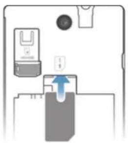 SONY ERICSSON Xperia E C1505 - Pour insérer la carte SIM - 1