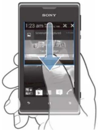 SONY ERICSSON Xperia E C1505 - Vérification des notifications et des activités en cours - 1