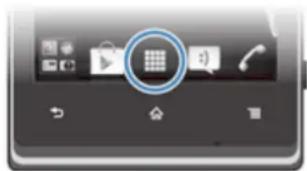 SONY ERICSSON Xperia E C1505 - Pour ouvrir l'écran des applications - 1