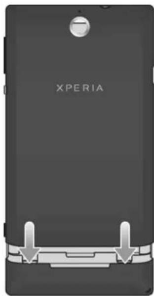 SONY ERICSSON Xperia E C1505 - Pour fixer le cache batterie - 1