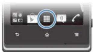 SONY ERICSSON Xperia E C1504 - Pour ouvrir l'écran des applications - 1