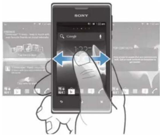 SONY ERICSSON Xperia E C1504 - Écran d'accueil - 1