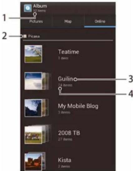 SONY ERICSSON Xperia E C1504 - Présentation de l'onglet en ligne - 1