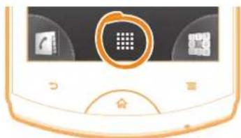 SONY ERICSSON WT19i - Pour ouvrir I'ecran des applications - 1