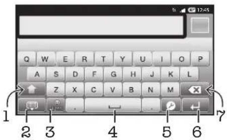 SONY ERICSSON WT19i - Utilisation du clavier virtuel - 1