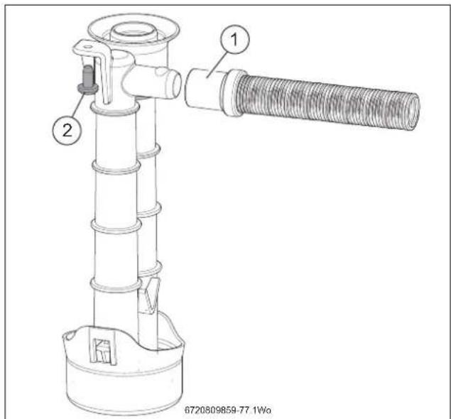 BUDERUS Logano plus GB102S 1630 - Pour-retirer le siphon de condensats - 1