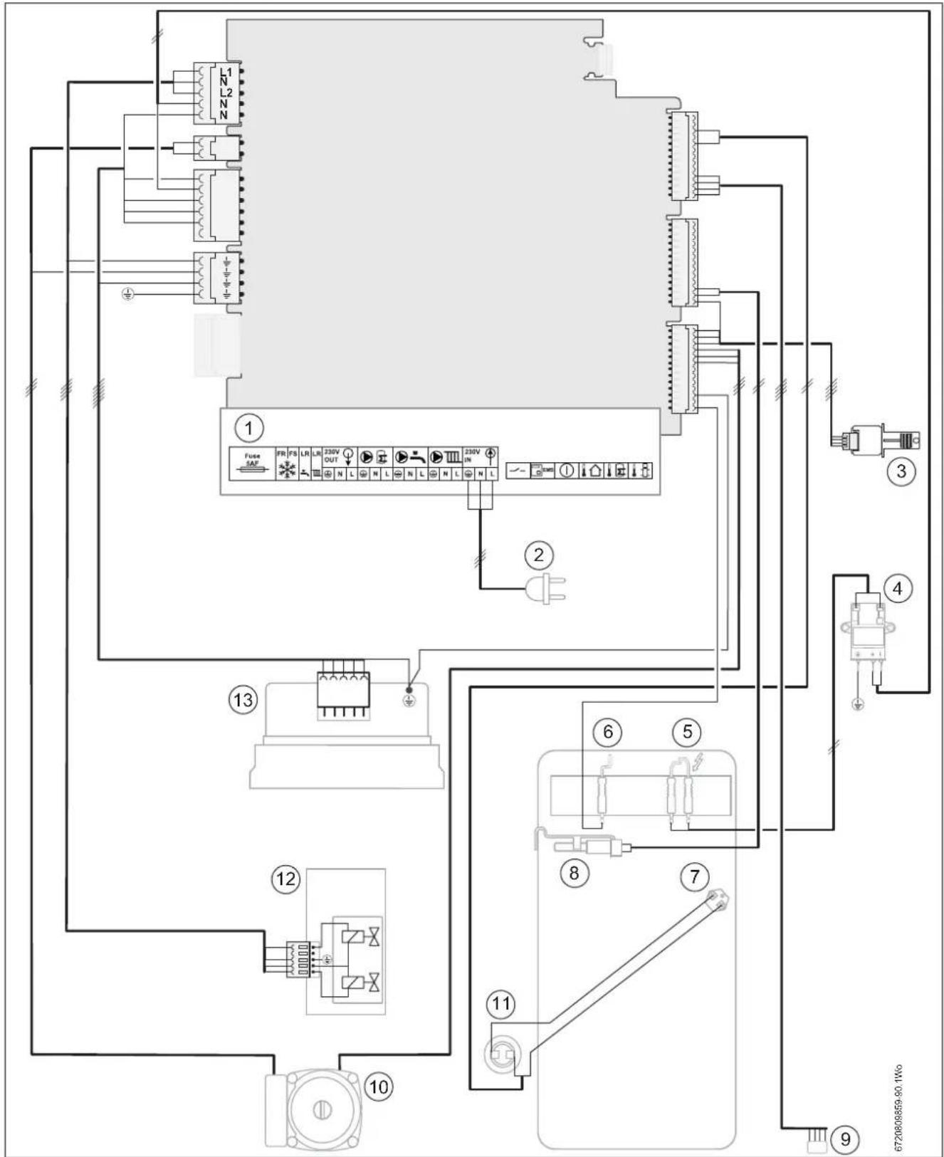 BUDERUS Logano plus GB102S 1630 - Schéma de connexion Logano plus GB102S - 1