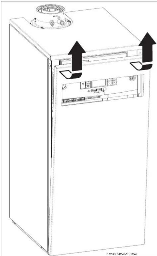 BUDERUS Logano plus GB102S 1630 - Inspection d'entretien - Acces aux composants - 1