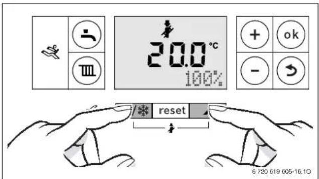 BUDERUS Logano plus GB102S 1630 - Regler la chaudiere sur puissance maximum - 1