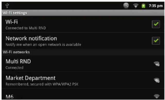 COBY MID7127 - Conexión a una red Wi-Fi - 1