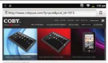 COBY MID7127 - + Para dirigirse a una páginaweb. - 2