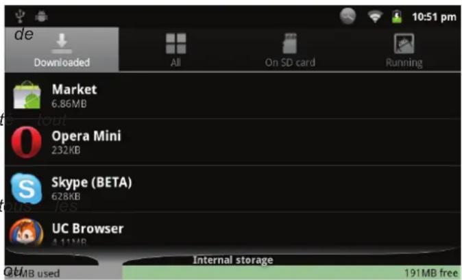 COBY MID7127 - Gestion des applications - 6