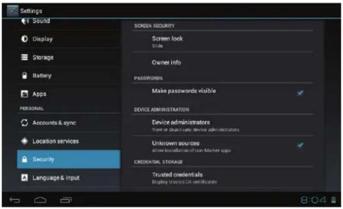 COBY MID7047 - Unlocking the Screen - 2