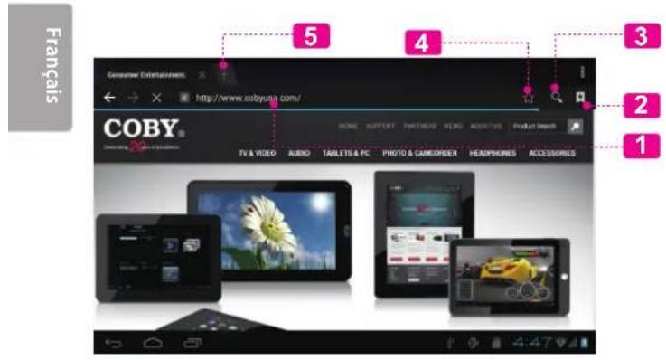 COBY MID7047 - Naviguer sur le Web - 1