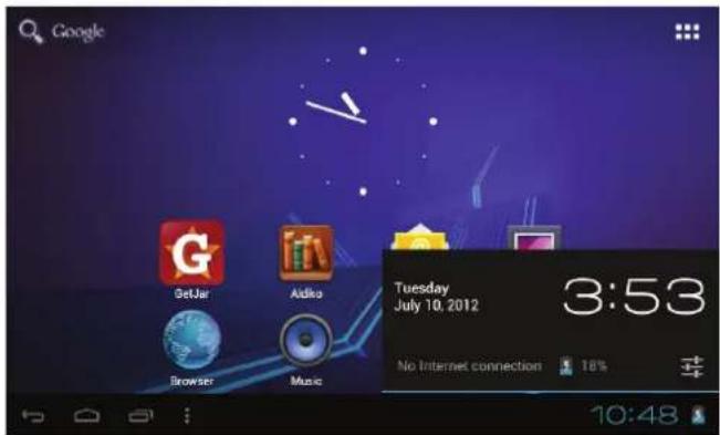 COBY MID7046 - A propos des notifications - 1