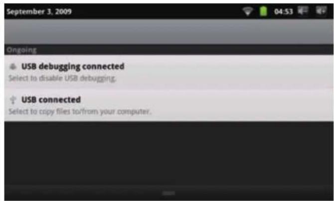 COBY Kyros MID7016 - A propos des Notifications - 1