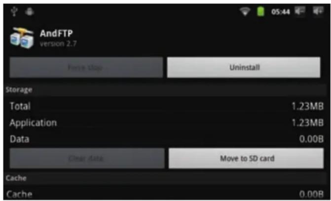 COBY Kyros MID7016 - To uninstall an application: - 3