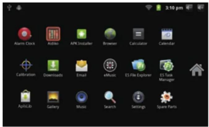COBY Kyros MID7016 - A propos des applications - 1