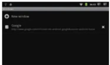 COBY Kyros MID7016 - + To switch between browser windows. - 3