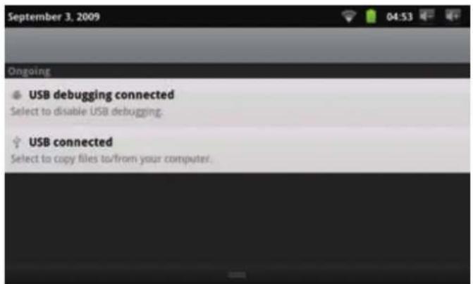 COBY Kyros MID7016 - Acerca de las notifications - 1