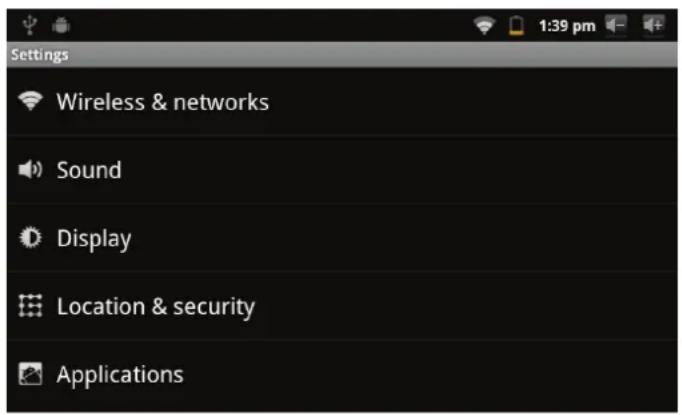 COBY MID7012 - Setting the System Options - 3