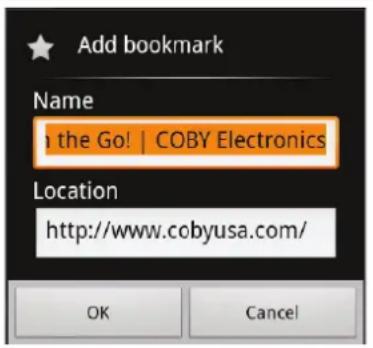 COBY MID7012 - Para dirigirse a una páginaweb. - 1
