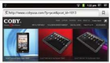 COBY MID7012 - Browsing the Web - 5