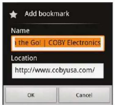 COBY MID7012 - + Pour mesure une page web en signet - 4
