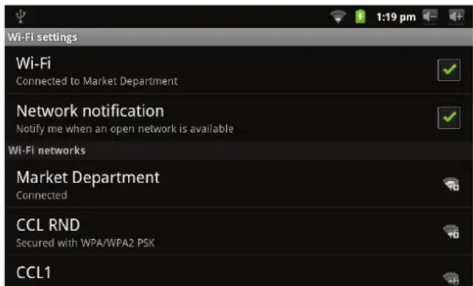 COBY MID7012 - Conexión a una red Wi-Fi - 1