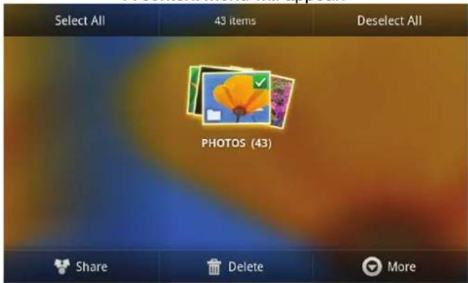 COBY MID7012 - Context menus. - 2