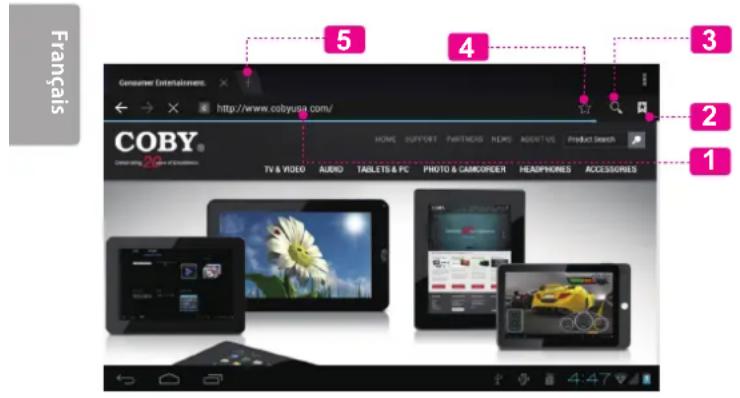 COBY MID7050 - Naviguer sur le Web - 1