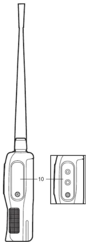MIDLAND G11S - COMMANDES PRINCIPALES ET ELEMENTS DE LA RADIO - 3