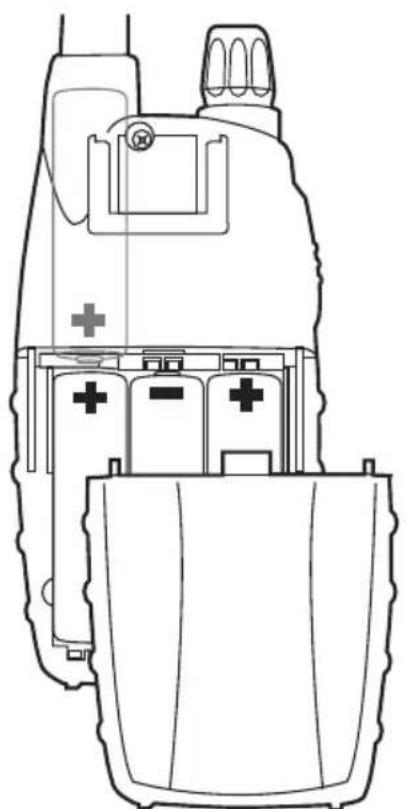 MIDLAND Atlantic XT - Batterien bzw. Akkus einsetzen - 2
