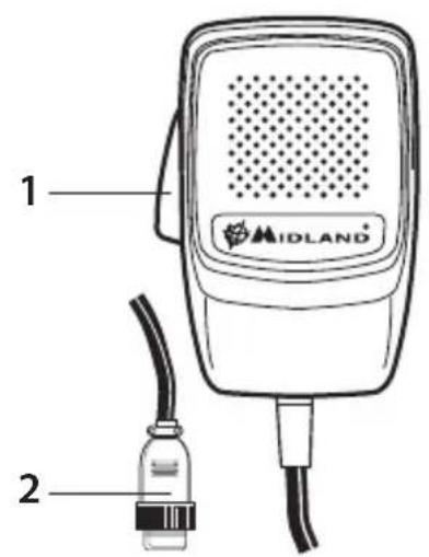 MIDLAND 210 DS - MICROFONO - 1
