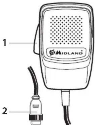 MIDLAND 210 DS - MICROPHONE - 1