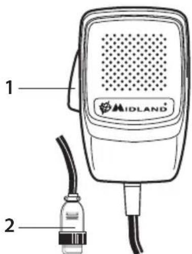 MIDLAND 210 DS - MICROFONE - 1