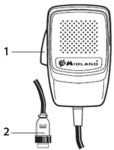 MIDLAND 210 DS - MICróFONO - 1