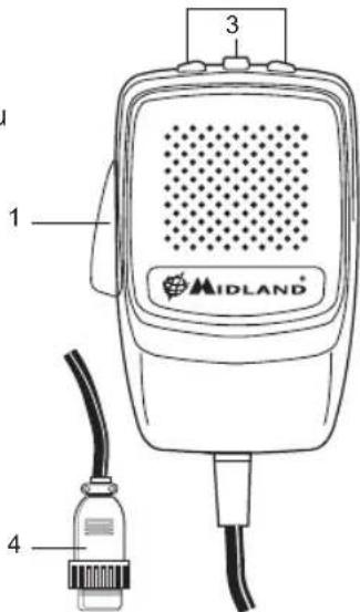 MIDLAND 278 DS - MIKROFON - 1