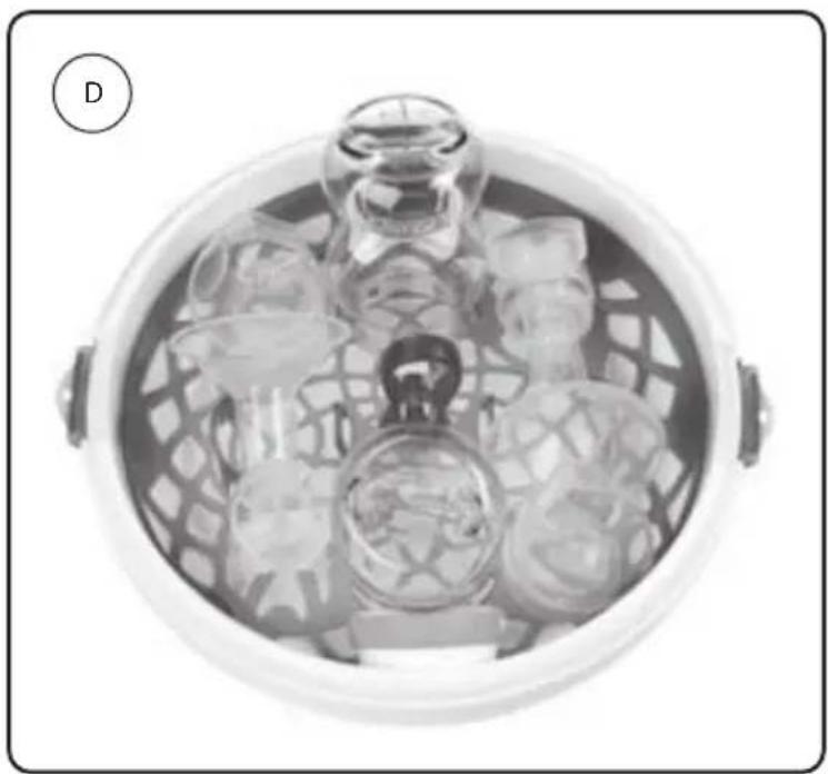 Munchkin Steam Guard - Pour charger des accessoires de pompe mammaire (schéma D) - 1