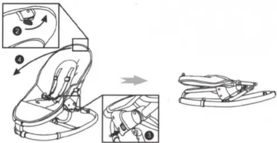 Baninni Relax Coolio BN398 - Folding the rocker - 1