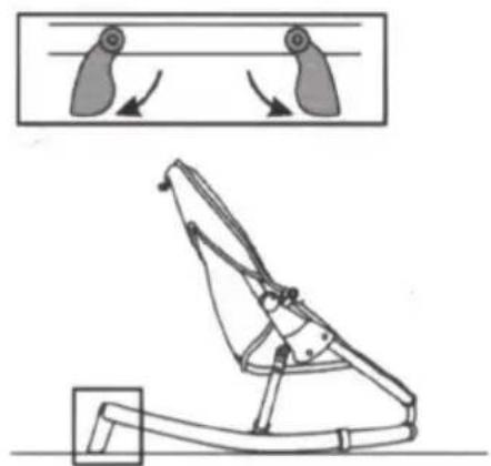 Baninni Relax Coolio BN398 - Schaukel- und Fixposition der Baby-Wippe2 - 2