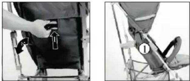 Baby-Plus CompactTrend - To use reclining back rest: - 1