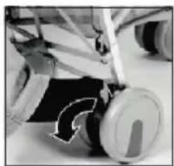 Baby-Plus CompactTrend - Retirer la roue avant: - 3