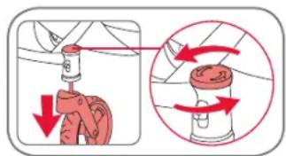 Britax-Römer Smile 2 - Fixation des roues : - 1